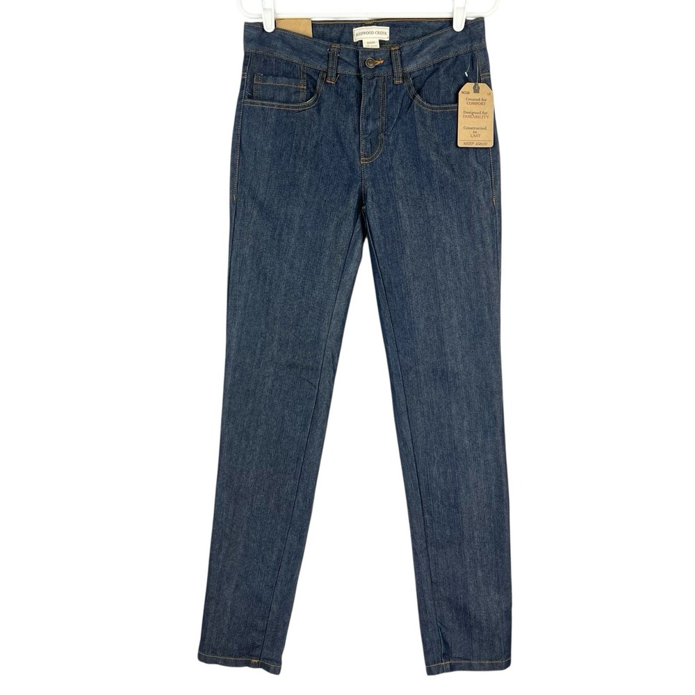 Redwood Creek Young Men Lightweight Skinny Blue Jeans 32x34 Mid Rise Cotton NWT